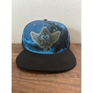 Zelda Skyward Sword Hat Cap Snap Back Nintendo Blue Black